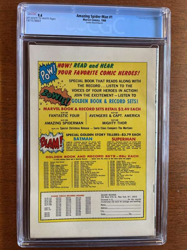 Amazing Spider-Man #1    (with record) - Image 2