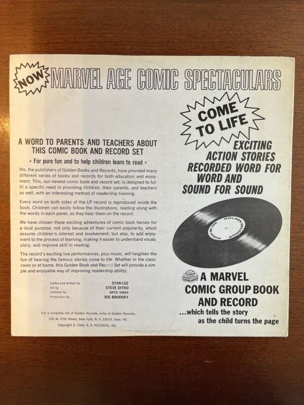Amazing Spider-Man #1    (with record) - Image 4