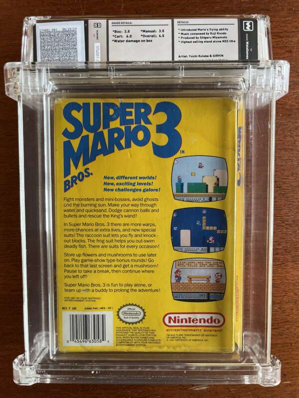 Super Mario Bros. 3 Video Game, Nintendo NES, 1990 - Image 3