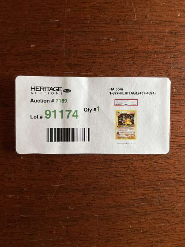 Charizard Pokémon Game Card, First Edition Holo #4 - Image 3