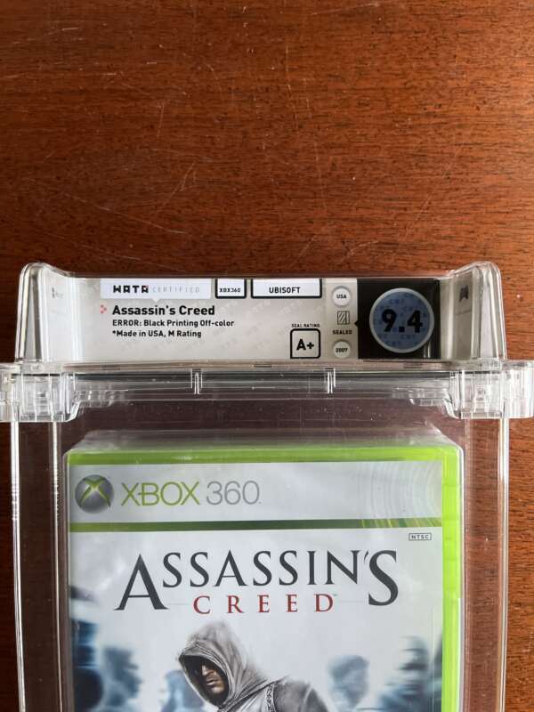 Assassin’s Creed Video Game, Xbox 360, Black Printing Off-Color Error Edition - Image 2
