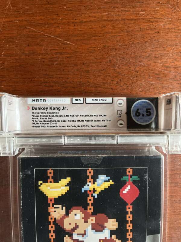 Donkey Kong Jr. Video Game, Nintendo NES, 1986 - Image 2