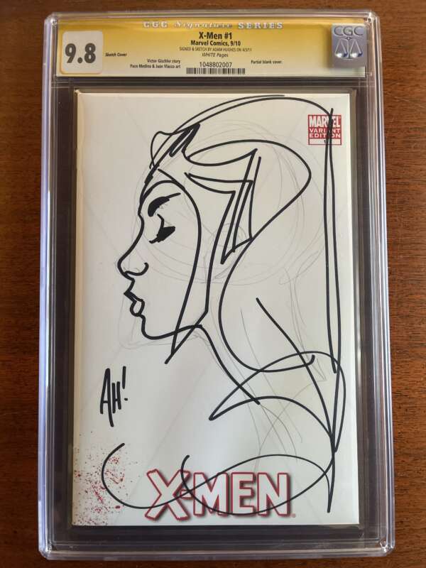 X-Men #1   (Adam Hughes signature and sketch)